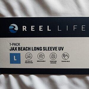 Reel Life Long Sleeve UV Shirt, Women's Size LG (NWT)